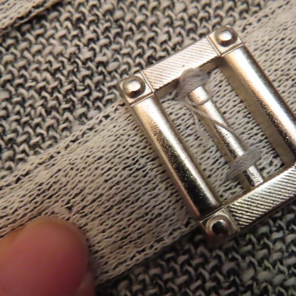 Vintage St. Germain Paris USA Womens Button Up Top Small Gray Unique - Picture 15 of 15